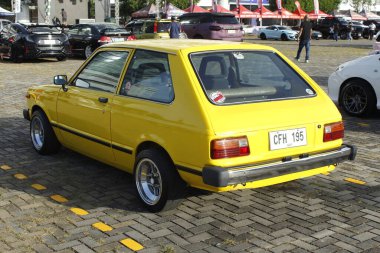 Pasay, PH - 1 Şubat - Toyota starlet at Mega meet on February 1, 2025, Pasay, Filipinler. Mega karşılaşması Filipinler 'de düzenlenen bir araba etkinliğidir..