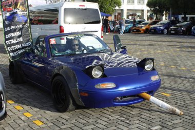 PASAY, PH - FEB 1 - Mazda miata mx5 at Mega meet on February 1, 2025 in Pasay, Philippines. Mega meet is a car event held in Philippines. clipart