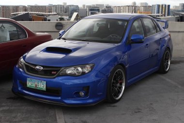 PARANAQUE, PH - 9 Şubat - Subaru wrx sti at Prosper car meet on 9 Şubat 2025, Paranaque, Filipinler. Prosper, Filipinler 'de bir etkinlik düzenleyen bir araba grubu..