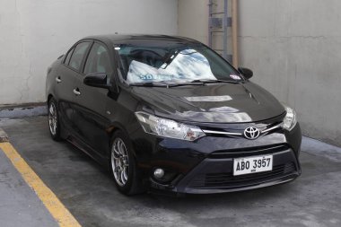 PARANAQUE, PH - 22 Şubat - Toyota vios at hot ties car meet on 22 Şubat 2025, Paranaque, Filipinler. Fıstıklar Filipinler 'de bir kız araba grubu..