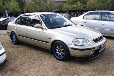 MUNTINLUPA, PH - MAR 8 - Honda Meet Manila 'da Honda civic 8 Mart 2025 tarihinde Muntinlupa, Filipinler' de. Honda Meet Manila, Filipinler 'de düzenlenen bir otomobil etkinliği.