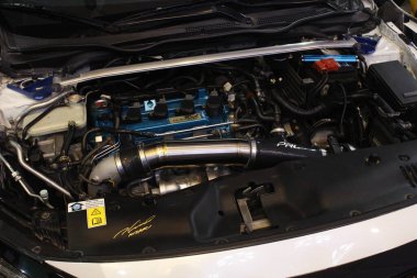 MUNTINLUPA, PH - MAR 8 - Honda Meet Manila Honda şehir motoru 8 Mart 2025 tarihinde Muntinlupa, Filipinler. Honda Meet Manila, Filipinler 'de düzenlenen bir otomobil etkinliği.