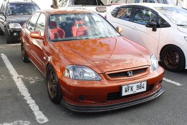 MUNTINLUPA, PH - MAR 8 - Honda 'da Honda Meet Manila şehri, 8 Mart 2025, Muntinlupa, Filipinler. Honda Meet Manila, Filipinler 'de düzenlenen bir otomobil etkinliği.