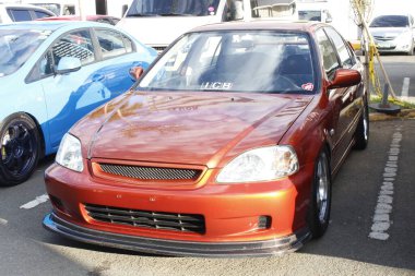 MUNTINLUPA, PH - MAR 8 - Honda 'da Honda Meet Manila şehri, 8 Mart 2025, Muntinlupa, Filipinler. Honda Meet Manila, Filipinler 'de düzenlenen bir otomobil etkinliği.