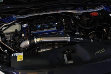 MUNTINLUPA, PH - MAR 8 - Honda Meet Manila Honda şehir motoru 8 Mart 2025 tarihinde Muntinlupa, Filipinler. Honda Meet Manila, Filipinler 'de düzenlenen bir otomobil etkinliği.