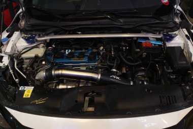 MUNTINLUPA, PH - MAR 8 - Honda Meet Manila Honda şehir motoru 8 Mart 2025 tarihinde Muntinlupa, Filipinler. Honda Meet Manila, Filipinler 'de düzenlenen bir otomobil etkinliği.