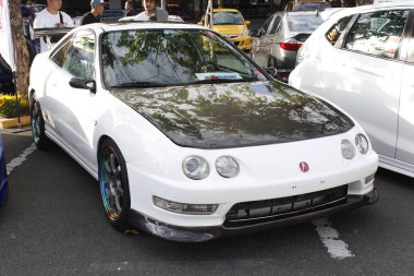 MUNTINLUPA, PH - MAR 8 - Honda acura integra Honda Meet Manila 'da 8 Mart 2025 tarihinde Muntinlupa, Filipinler' de. Honda Meet Manila, Filipinler 'de düzenlenen bir otomobil etkinliği.