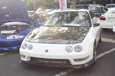 MUNTINLUPA, PH - MAR 8 - Honda acura integra Honda Meet Manila 'da 8 Mart 2025 tarihinde Muntinlupa, Filipinler' de. Honda Meet Manila, Filipinler 'de düzenlenen bir otomobil etkinliği.