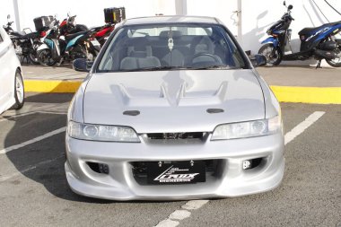 MUNTINLUPA, PH-MAR 8 - Honda Meet Manila 'da Honda integra 8 Mart 2025 tarihinde Muntinlupa, Filipinler' de. Honda Meet Manila, Filipinler 'de düzenlenen bir otomobil etkinliği.