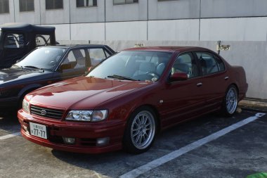 PASIG, PH - MAR 23 - Nissan cefiro 23 Mart 2025 tarihinde Pasig, Filipinler 'de birleşik otomobil tutkusu. United Auto Story, Filipinler 'de düzenlenen bir otomobil fuarıdır..