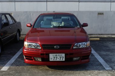 PASIG, PH - MAR 23 - Nissan cefiro 23 Mart 2025 tarihinde Pasig, Filipinler 'de birleşik otomobil tutkusu. United Auto Story, Filipinler 'de düzenlenen bir otomobil fuarıdır..