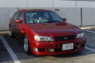 PASIG, PH - MAR 23 - Nissan cefiro 23 Mart 2025 tarihinde Pasig, Filipinler 'de birleşik otomobil tutkusu. United Auto Story, Filipinler 'de düzenlenen bir otomobil fuarıdır..
