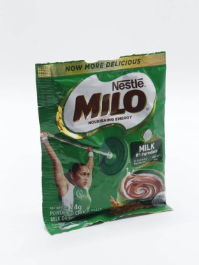 MANILA, PH - 22 Şubat - Nestle milo çikolatalı malt içeceği 22 Şubat 2025, Manila, Filipinler. Nestle, İsviçre 'de bir yiyecek ve içecek işleme şirketi..
