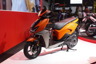 Pasay, PH-MAR 22 - 22 Mart 2025 tarihinde Pasay, Filipinler 'deki Inside yarış bisiklet festivalinde kahraman xoom. İçerideki bisiklet festivali Filipinler 'de bir motosiklet etkinliği..