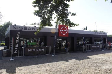 Pasay, PH - 13 Nisan - Nissan standı Manila Uluslararası Otomobil Fuarı (MIAS) 13 Nisan 2025 tarihinde Pasay, Filipinler 'de. MIAS, Filipinler 'de düzenlenen bir otomobil fuarıdır..