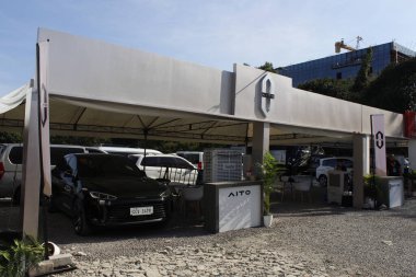 Pasay, PH - APR 13 - 13 Nisan 2025 tarihinde Filipinler 'in Pasay kentinde Manila Uluslararası Otomobil Fuarı' nda (MIAS) Aito standı. MIAS, Filipinler 'de düzenlenen bir otomobil fuarıdır..