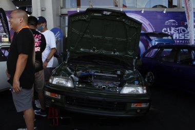 Pasay, PH - APR 13 - Honda civic Manila Uluslararası Otomobil Fuarı (MIAS) 13 Nisan 2025 tarihinde Pasay, Filipinler 'de. MIAS, Filipinler 'de düzenlenen bir otomobil fuarıdır..