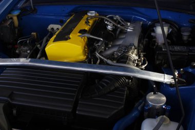 Pasay, PH - APR 13 - Honda s2000 motorlu Manila Uluslararası Otomobil Fuarı (MIAS) 13 Nisan 2025 tarihinde Pasay, Filipinler 'de. MIAS, Filipinler 'de düzenlenen bir otomobil fuarıdır..