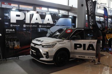 Pasay, PH - APR 13 - Toyota 13 Nisan 2025 tarihinde Filipinler 'in Pasay kentinde Manila Uluslararası Otomobil Fuarı' nda (MIAS) artış gösterdi. MIAS, Filipinler 'de düzenlenen bir otomobil fuarıdır..