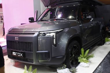 Pasay, PH - APR 13 - Rox 01 Manila Uluslararası Otomobil Fuarı 'nda (MIAS) 13 Nisan 2025, Pasay, Filipinler. MIAS, Filipinler 'de düzenlenen bir otomobil fuarıdır..