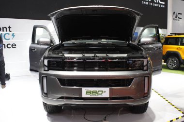 Pasay, PH - APR 13 - Baic b60 Manila Uluslararası Otomobil Fuarı 'nda (MIAS) 13 Nisan 2025, Pasay, Filipinler. MIAS, Filipinler 'de düzenlenen bir otomobil fuarıdır..