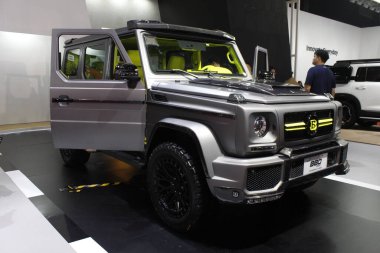 Pasay, PH - APR 13 - Baic b80 Manila Uluslararası Otomobil Fuarı 'nda (MIAS) 13 Nisan 2025, Pasay, Filipinler. MIAS, Filipinler 'de düzenlenen bir otomobil fuarıdır..