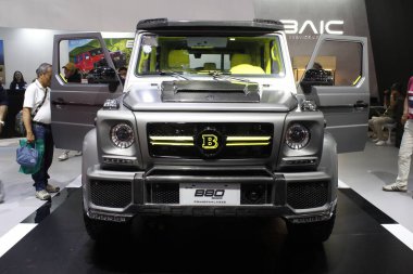 Pasay, PH - APR 13 - Baic b80 Manila Uluslararası Otomobil Fuarı 'nda (MIAS) 13 Nisan 2025, Pasay, Filipinler. MIAS, Filipinler 'de düzenlenen bir otomobil fuarıdır..