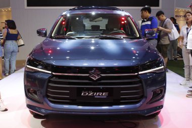 Pasay, PH - APR 13 - Suzuki dzire Manila Uluslararası Otomobil Fuarı (MIAS) 13 Nisan 2025 tarihinde Pasay, Filipinler 'de. MIAS, Filipinler 'de düzenlenen bir otomobil fuarıdır..