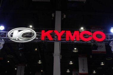 Pasay, PH - MAR 22 - Kymco standı 22 Mart 2025 tarihinde Pasay, Filipinler 'de Inside yarış bisikleti festivalinde. İçerideki bisiklet festivali Filipinler 'de bir motosiklet etkinliği..