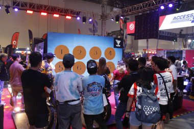 PASAY, PH - APR. 5 - Makina Moto Show 'daki Voge standı 5 Nisan 2025, Pasay, Filipinler. Makina Moto, Filipinler 'de düzenlenen bir motosiklet fuarı.. 