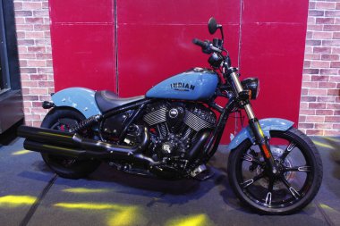 PASAY, PH - APR. 5 - Filipinler, Pasay 'da 5 Nisan 2025 tarihinde Makina Moto Show' da Hintli şef. Makina Moto, Filipinler 'de düzenlenen bir motosiklet fuarı.. 