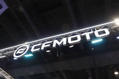 PASAY, PH - APR. 5 - Cfmoto 5 Nisan 2025 tarihinde Pasay, Filipinler 'deki Makina Moto Show' a imza attı. Makina Moto, Filipinler 'de düzenlenen bir motosiklet fuarı.. 
