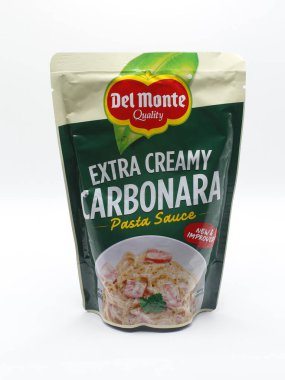 MANILA, PH - 22 Şubat - Del monte extra kremalı carbonara 22 Şubat 2025 tarihinde Manila, Filipinler. Del monte, ABD 'li bir gıda üretim şirketidir..