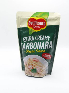 MANILA, PH - 22 Şubat - Del monte extra kremalı carbonara 22 Şubat 2025 tarihinde Manila, Filipinler. Del monte, ABD 'li bir gıda üretim şirketidir..