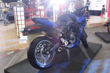 Pasay, PH - 15 Haziran - Suzuki Gsx-8r, Suzuki matsuri 'de 15 Haziran 2025, Pasay, Filipinler. Suzuki, Japonya merkezli bir otomobil ve motosiklet üreticisi..