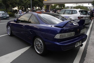 PARANAQUE, PH - JUNE 15 - Honda integra at Stance Pilipinas triple header car meet on June 15, 2025 in Paranaque, Philippines. Stance Pilipinas is a car group based in Philippines.