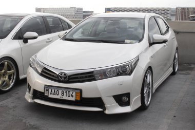 PARANAQUE, PH - 15 Haziran - Toyota corolla at Stance Pilipinas triple header car meet on June 15, 2025, Paranaque, Filipinler. Stance Pilipinas, Filipinler merkezli bir otomobil grubu..