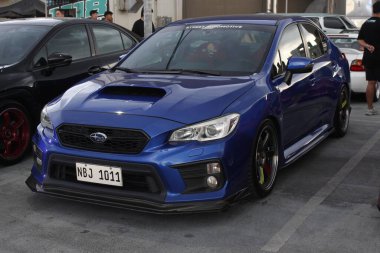 PARANAQUE, PH - 15 Haziran - Subaru wrx at Stance Pilipinas triple header car meet on June 15, 2025, Paranaque, Filipinler. Stance Pilipinas, Filipinler merkezli bir otomobil grubu..