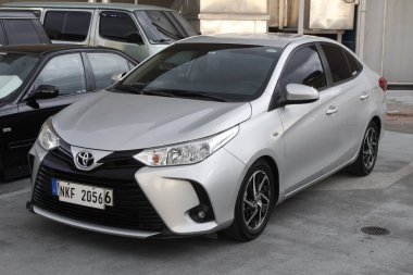 PARANAQUE, PH - 15 Haziran - Toyota vios at Stance Pilipinas triple header car meet on June 15, 2025, Paranaque, Filipinler. Stance Pilipinas, Filipinler merkezli bir otomobil grubu..