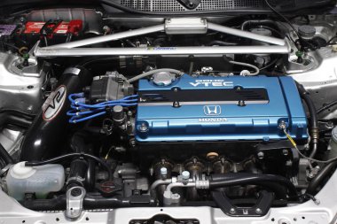 PARANAQUE, PH - 25 Mayıs - Honda Civic Motor Auto Industria 25 sıcak yaz karşılaşması 25 Mayıs 2025 tarihinde Paranaque, Filipinler 'de. Auto Industria Filipinler 'de bir otomotiv kaynağıdır..