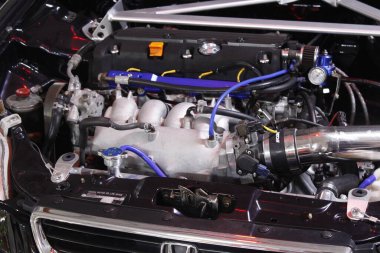 PARANAQUE, PH - 25 Mayıs - Honda Civic Motor Auto Industria 25 sıcak yaz karşılaşması 25 Mayıs 2025 tarihinde Paranaque, Filipinler 'de. Auto Industria Filipinler 'de bir otomotiv kaynağıdır..