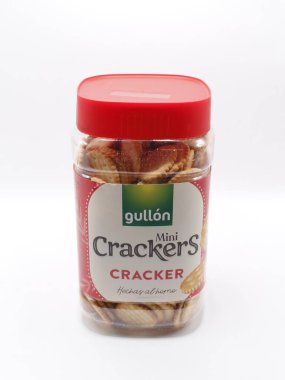 22 Şubat 2025 'te Manila, Filipinler' de Gullon Mini Krakerleri. Gullon İspanya 'da kraker üreticisi..