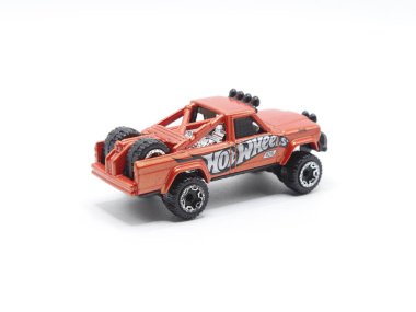 MANILA, PH-22 - 22 Şubat 2025 tarihinde Manila, Filipinler 'de 1973 model jip. Hot Wheels, ABD 'de bir die-cast oyuncak üreticisi..