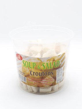 MANILA, PH - 22 Şubat - Marby çorbası ve salata ekmeği 22 Şubat 2025, Manila, Filipinler. Marby Filipinler 'de bir yemek üreticisi..