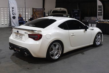QUEZON CITY, PH - SEPT 13 - Subaru brz 13 Eylül 2025 'te Quezon City, Filipinler' de. Otomotiv Kompleksi Filipinler 'de bir otomotiv yaşam tarzı merkezidir..