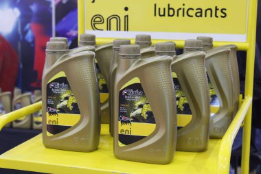 MUNTINLUPA, PH - SEPT 6 - Eni oil at Ride Ph 8th anniversary on September 6, 2025 in Muntinlupa, Philippines. Ride Ph is a motorcycle media platform in the Philippines.