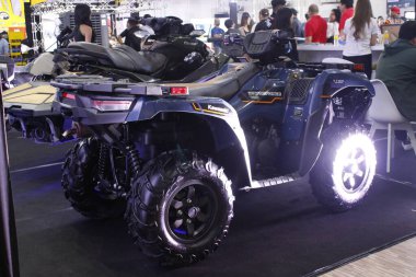 MUNTINLUPA, PH - SEPT 6 - Kawasaki brute force 750 at Ride Ph 8th anniversary on September 6, 2025 in Muntinlupa, Philippines. Ride Ph is a motorcycle media platform in the Philippines.