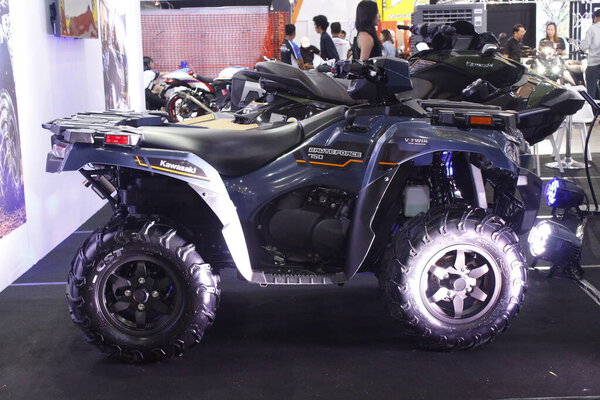 MUNTINLUPA, PH - SEPT 6 - Kawasaki brute force 750 at Ride Ph 8th anniversary on September 6, 2025 in Muntinlupa, Philippines. Ride Ph is a motorcycle media platform in the Philippines.