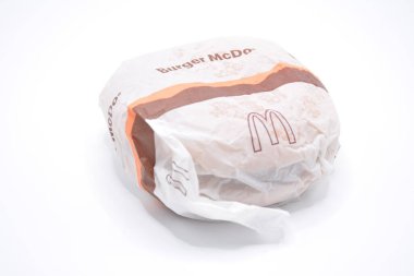 MANILA, PH - FEB 22 - Mcdonalds burger mcdo on February 22, 2025 in Manila, Philippines. Mcdonalds is a fast food restaurant in USA.