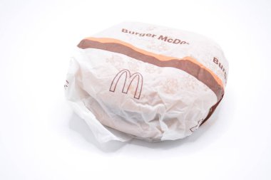 MANILA, PH - FEB 22 - Mcdonalds burger mcdo on February 22, 2025 in Manila, Philippines. Mcdonalds is a fast food restaurant in USA.